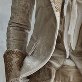 Genevieve | Ivory Broderet Blazer