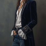 Octavia | Broderet Lang Jakke