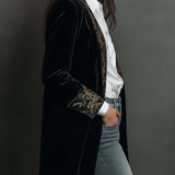 Josephine | Barok Print Slankt Siddende Blazer