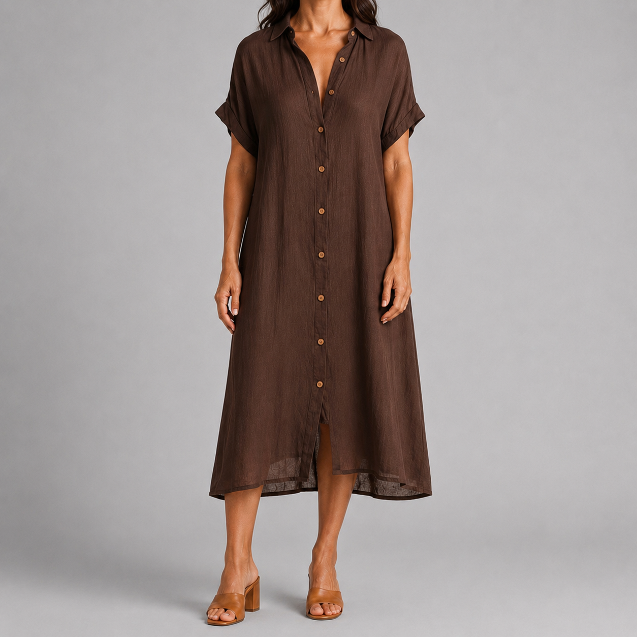 Camille™ Knap-Front Midikjole