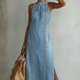 Tilly | Retro Blonde Denimkjole