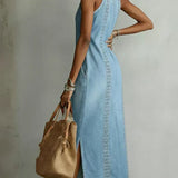 Tilly | Retro Blonde Denimkjole