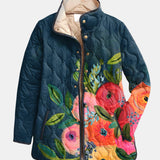 Amaya | Vintage Blomsterprint Quiltet Jakke