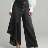 Holly | Wrap Denim Trousers