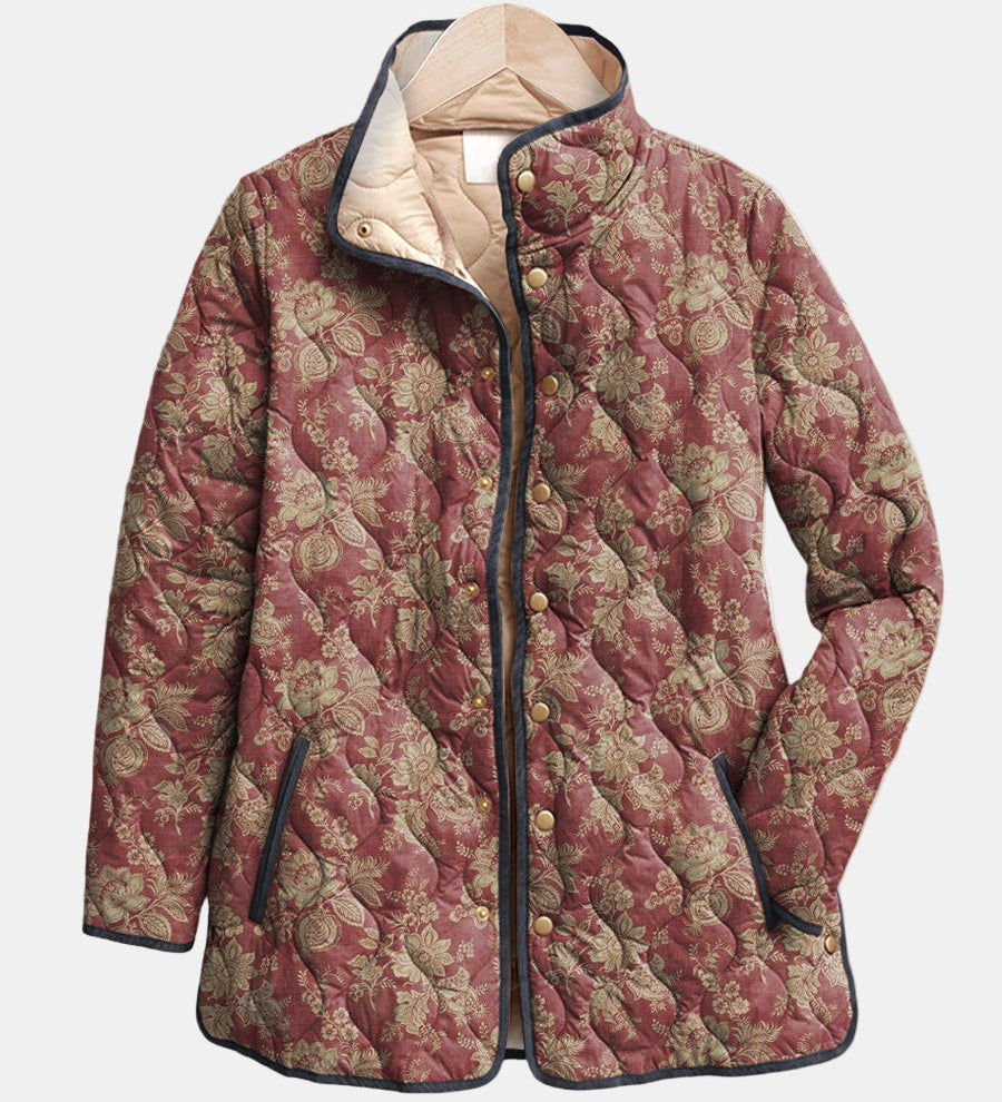 Corinne | Retro Floral Print Jacket