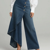 Holly | Wrap Denim Trousers