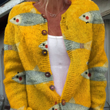 Anouk™ | Vintage strikcardigan