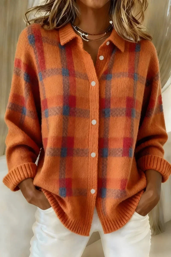 Megan | Ternet Knap Strik Cardigan