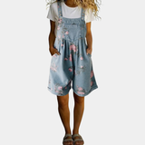 Lucy | Floral Denim Jumpsuit