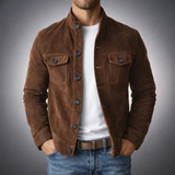 Tommaso | Premium Ruskind Bomber Jakke