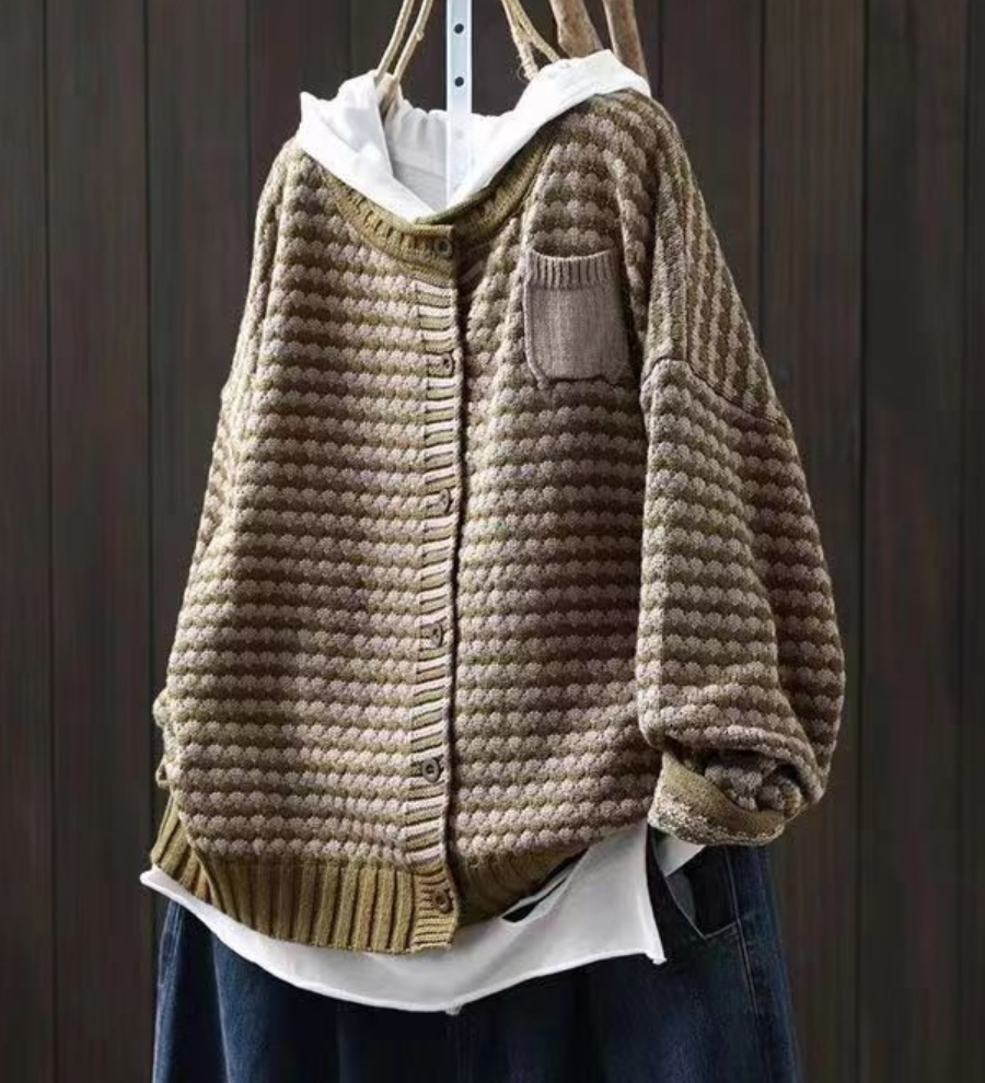Seliora | Strikket cardigan med struktur