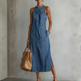 Tilly | Retro Blonde Denimkjole