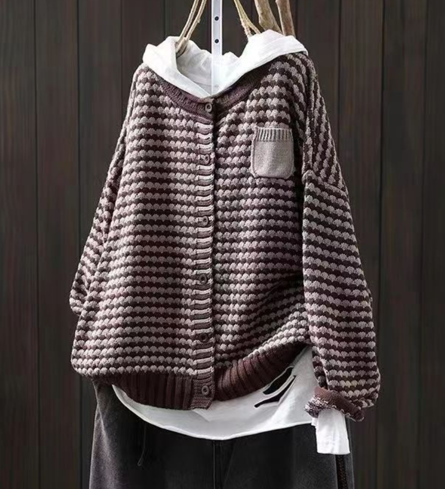 Seliora | Strikket cardigan med struktur