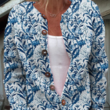 Tiverly™ | Vintage cardigan med blomsterprint og knaplukning