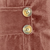 Sienna™ | Rust velour cardigan med taljeklips