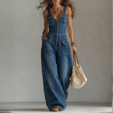 Megan | Casual Denim Dungarees