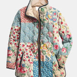 Liora | Charmerende Blomstret Quiltet Jakke