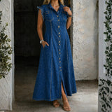 Saskia | Plus-Size Denimkjole