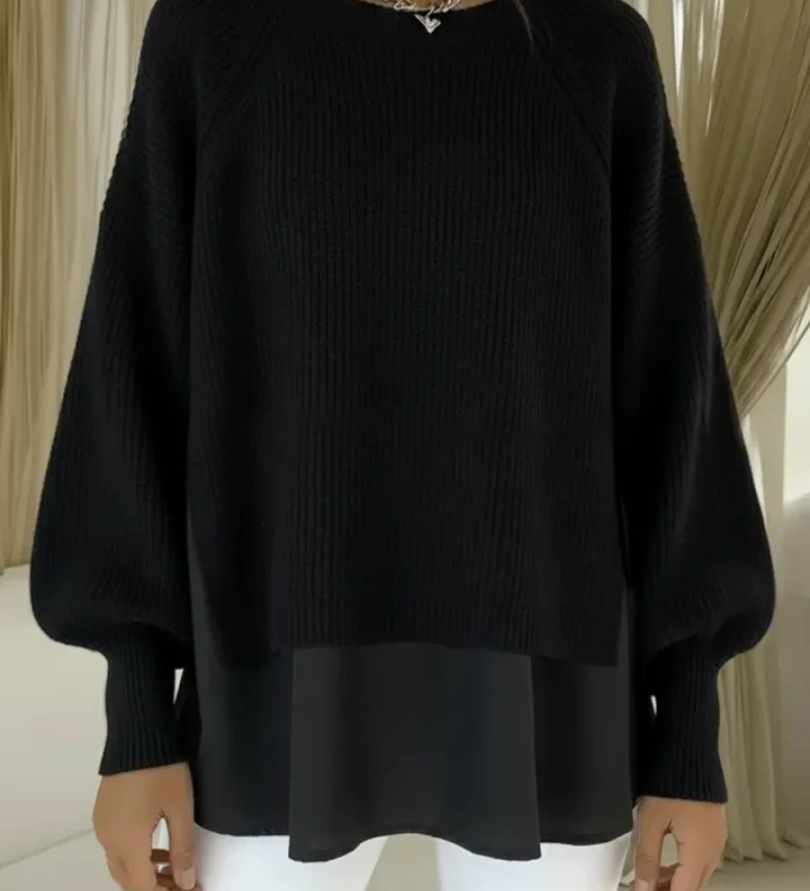 Casilda | Sweater med lag-på-lag-look