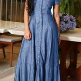Ruby | Long Denim Dress