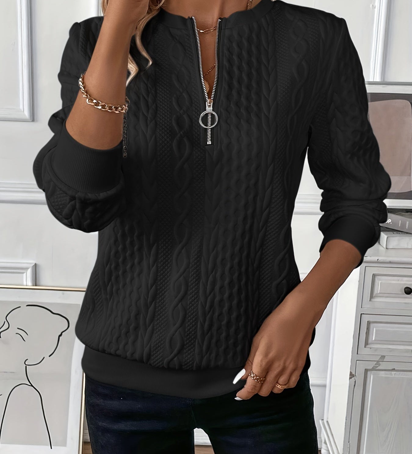 Dory | Elegant Stilfuld Strikket Sweater