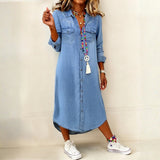 Pippa | Smart Casual Denim Skjortekjole