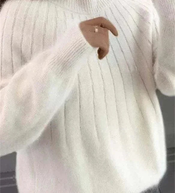Caitlyn | Stilfuld Ribbet Strik Sweater