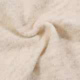 Rosalie™ | Creme ribstrikket cardigan med taljeklips