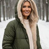 Ester | Vinterfrakke med sherpaforing