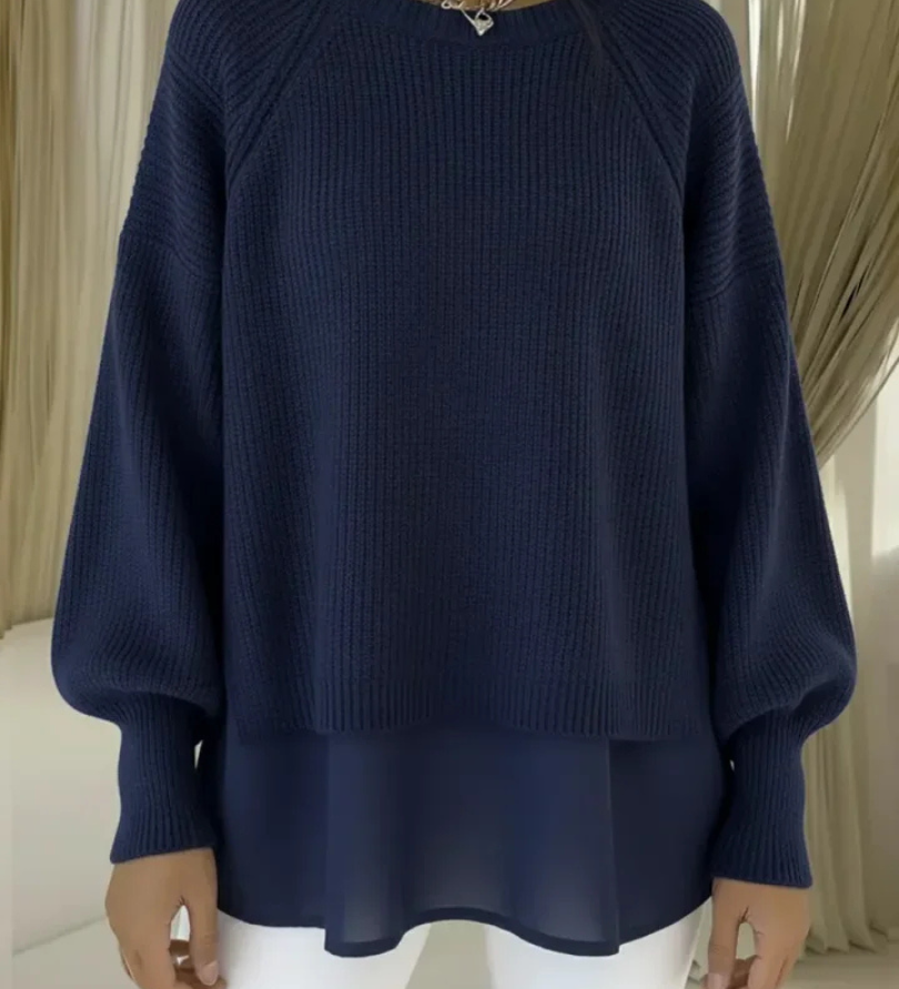 Casilda | Sweater med lag-på-lag-look