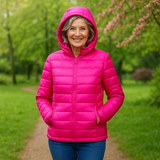 Metta | Overgangsjakke med vat | HOT PINK