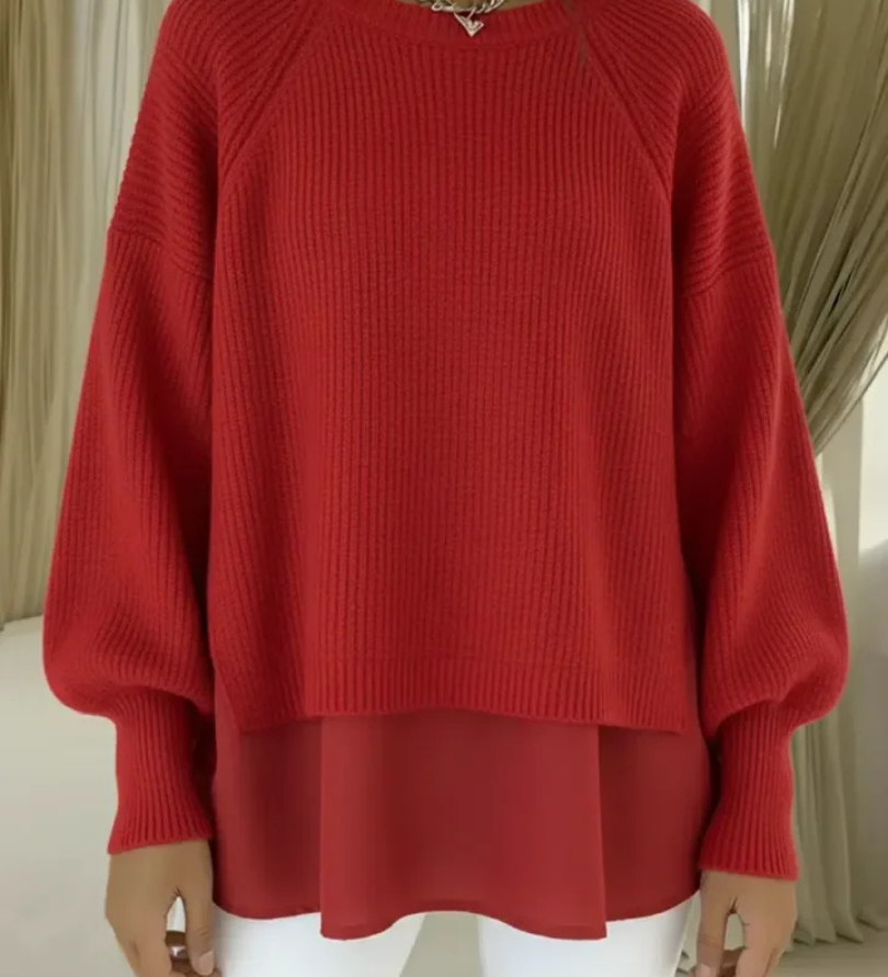 Casilda | Sweater med lag-på-lag-look