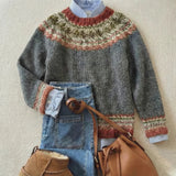 Glenara | Klassisk Vintage Strikbluse