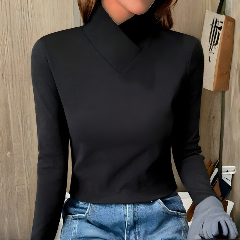 Stacey | Elegant Rullekrave Sweater