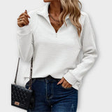 Dalia™ | Sweater med halv lynlås
