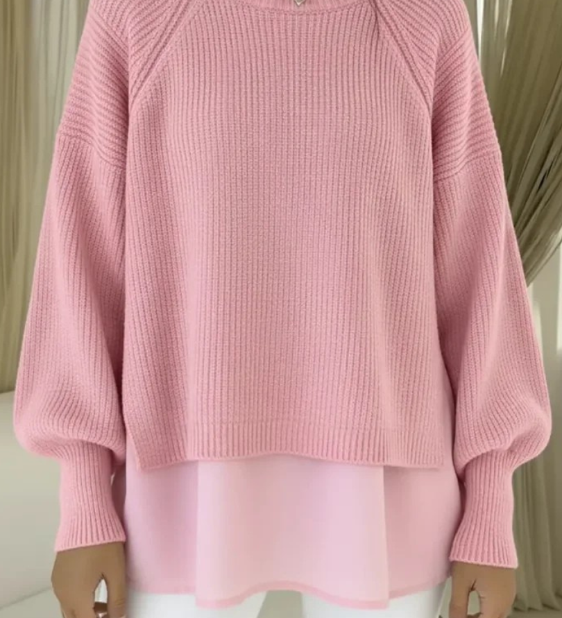 Casilda | Sweater med lag-på-lag-look