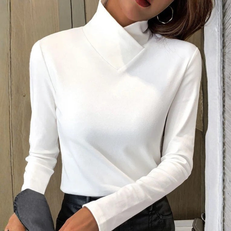 Stacey | Elegant Rullekrave Sweater