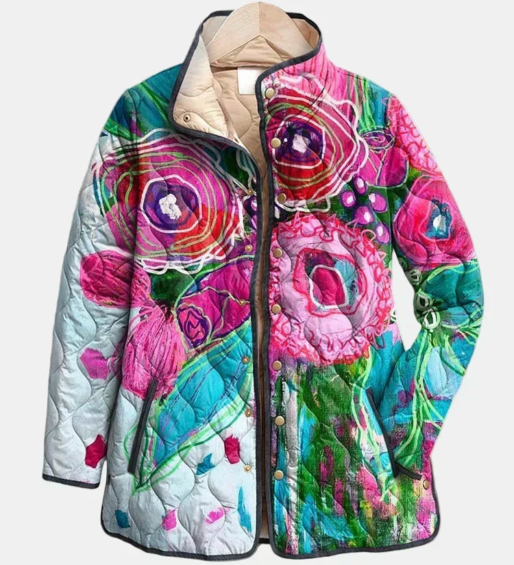 Arianne | Elegant Floral Patterned Jacket