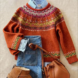 Simona - Chic Vintage Strik Sweater