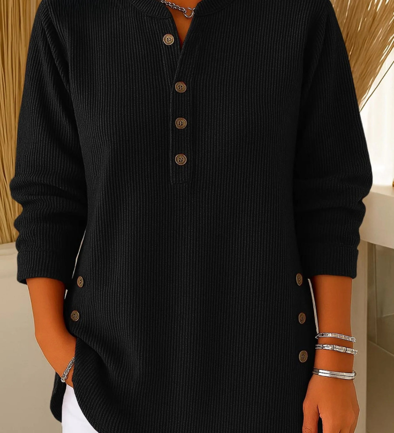 Nieves | Henley-tunika med knapper