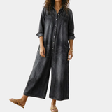 Lily | Cotton Denim Jumpsuit