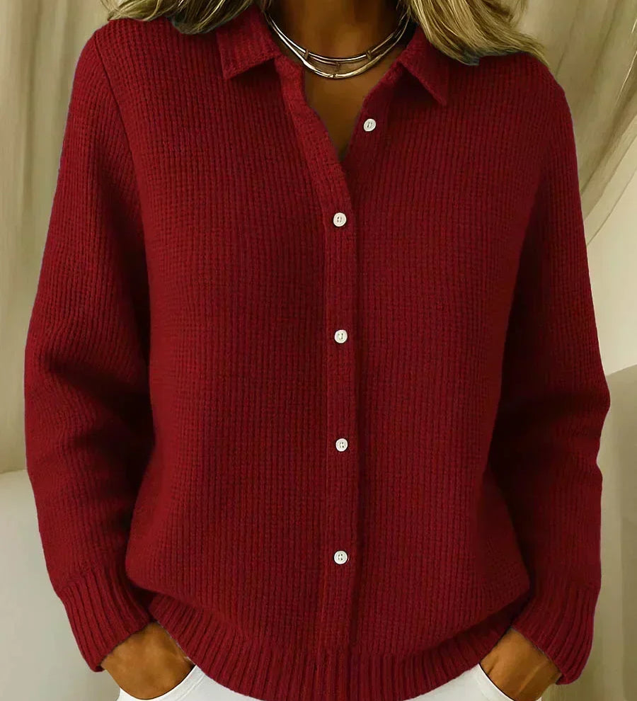 Carmela | Struktureret cardigan med knapper