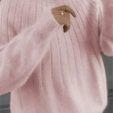 Caitlyn | Stilfuld Ribbet Strik Sweater