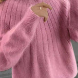 Caitlyn | Stilfuld Ribbet Strik Sweater