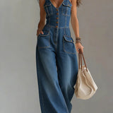Megan | Casual Denim Dungarees