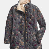 Niva | Vintage Blomsterprint Quiltet Jakke