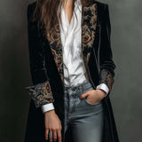 Josephine | Barok Print Slankt Siddende Blazer