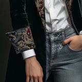 Josephine | Barok Print Slankt Siddende Blazer