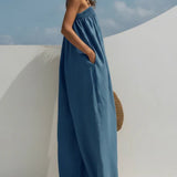 Molly | Wide-Leg Denim Jumpsuit
