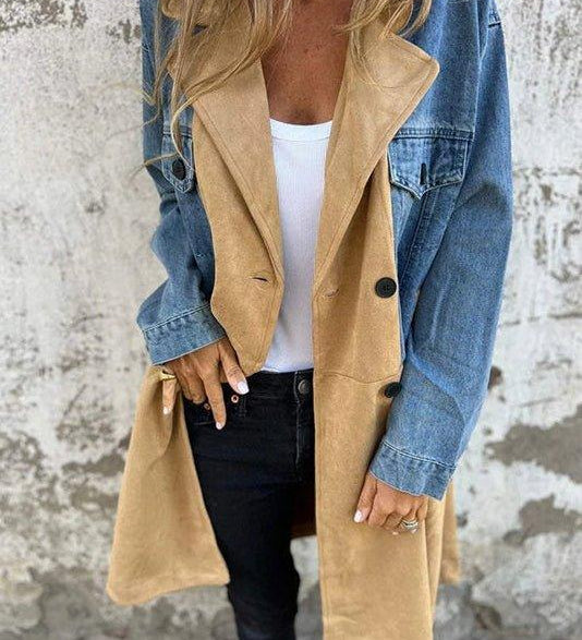 Alberte | Tofarvet denimfrakke